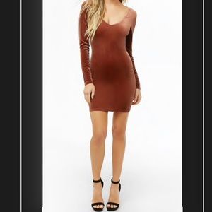 velvet mini dress.